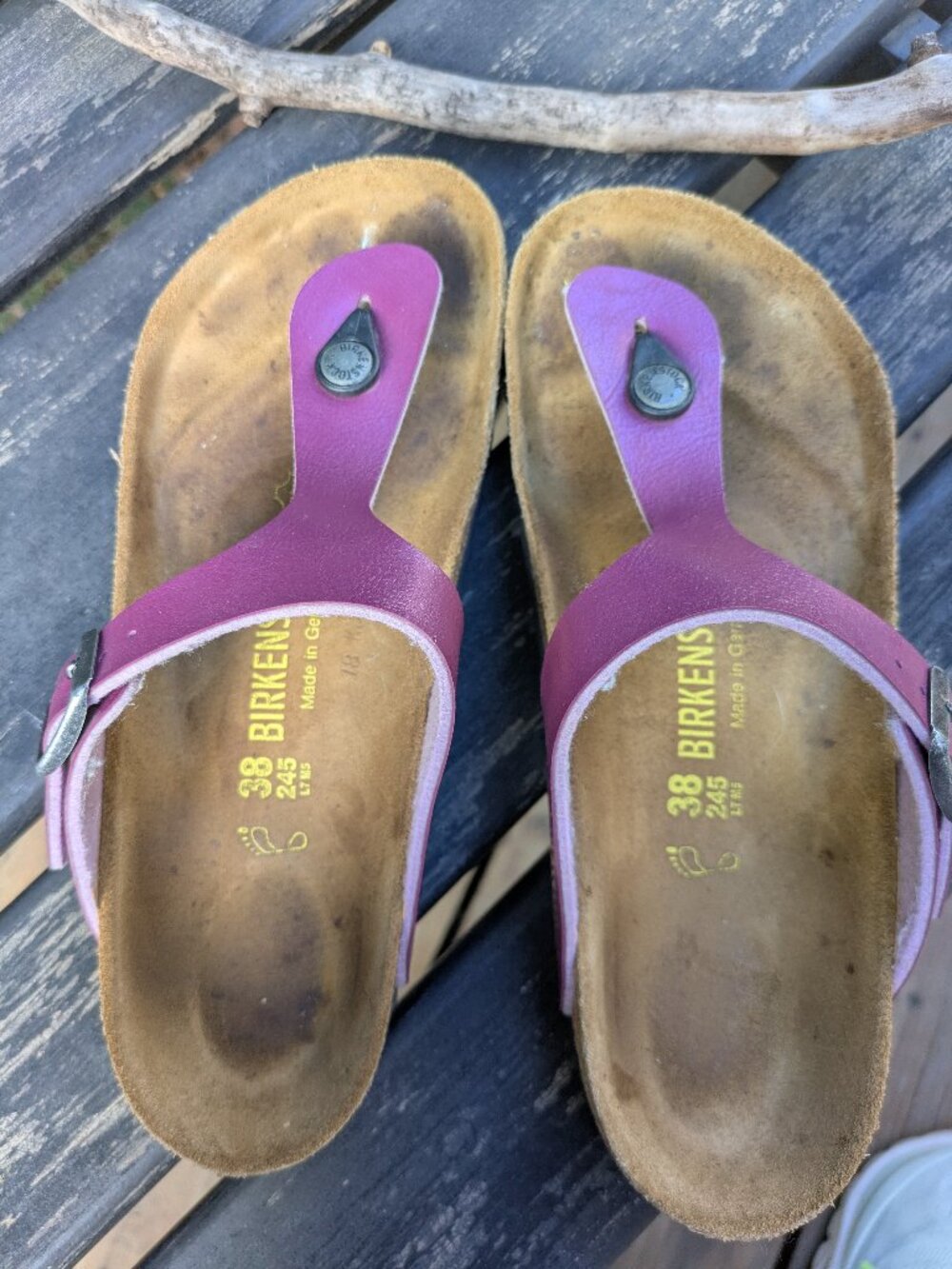 Birkenstock Gizeh Magenta Haze Purple Sandals Thong Size 38/US 7-7.5.